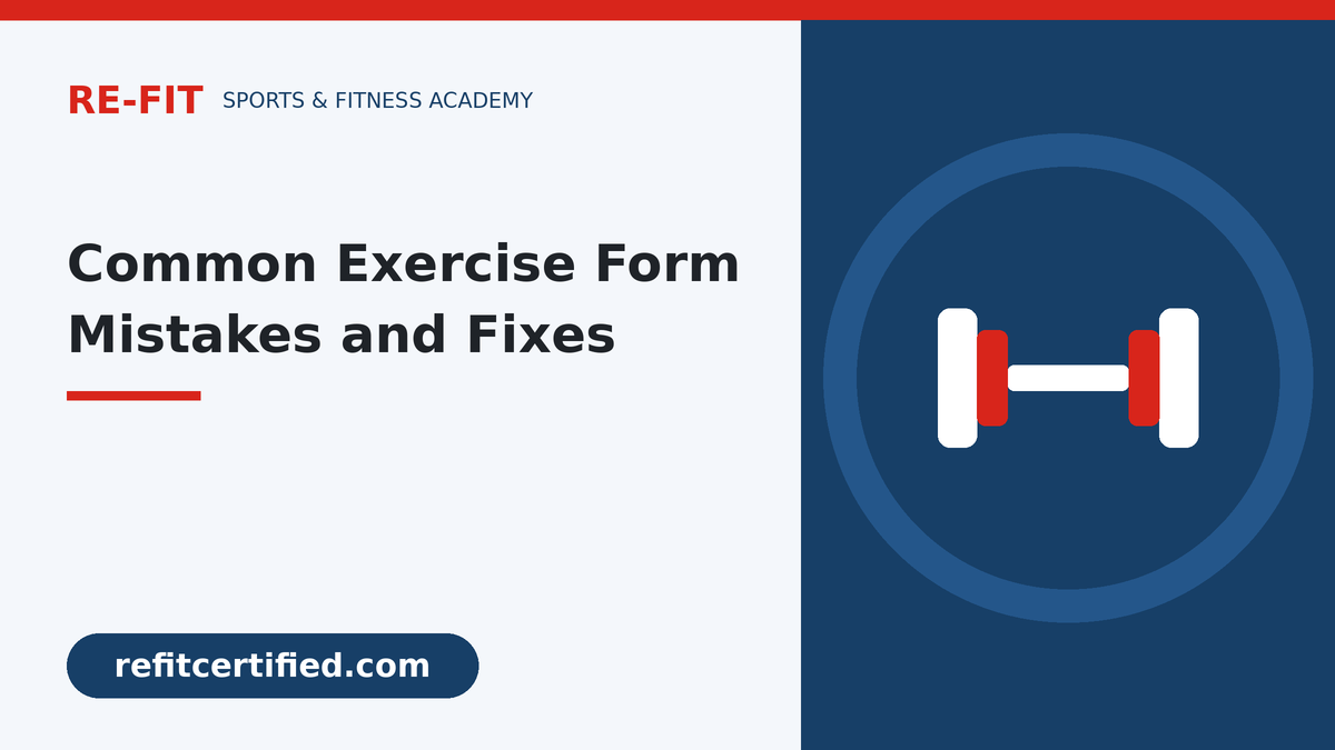 Common Exercise Form Mistakes and How Trainers Can Correct Them