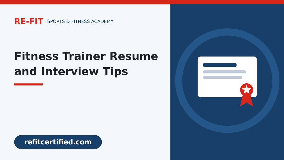 Fitness Trainer Resume and Interview Tips for Beginners