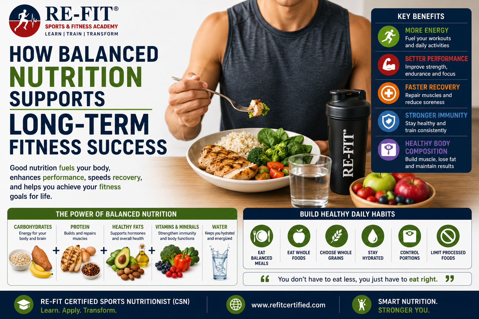 How Balanced Nutrition Supports Long-Term Fitness Success