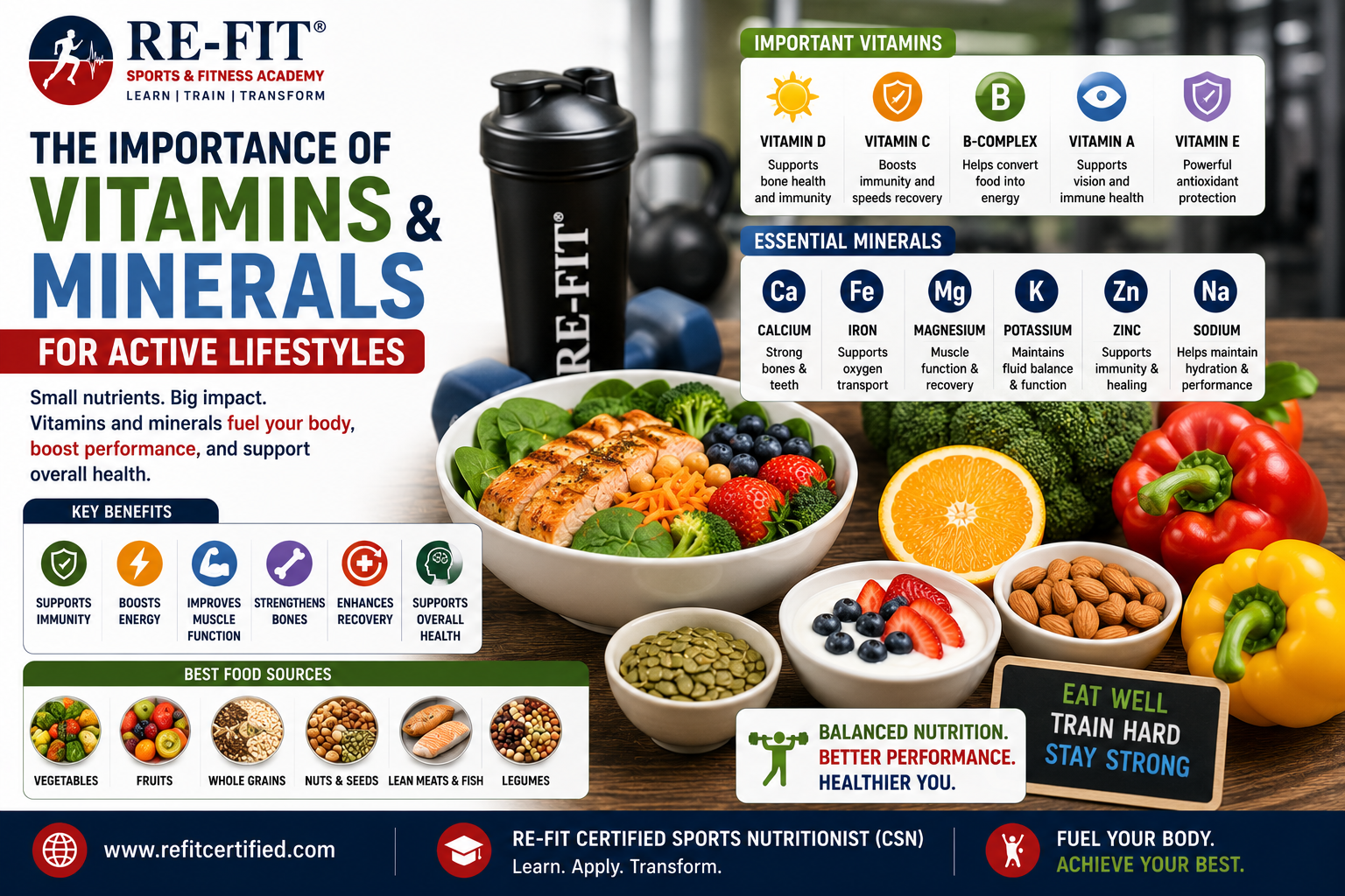 The Importance of Vitamins and Minerals for Active Lifestyles
