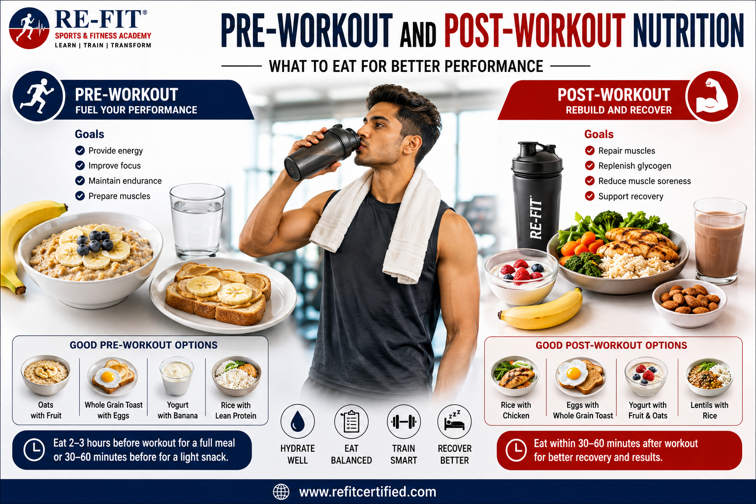 Pre-Workout and Post-Workout Nutrition: What to Eat for Better Performance