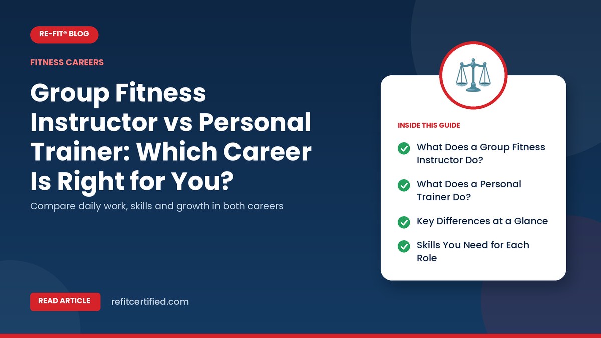 Group Fitness Instructor vs Personal Trainer: Which Career Is Right for You?