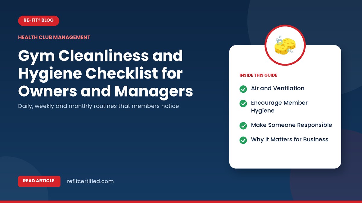 Gym Cleanliness and Hygiene Checklist for Owners and Managers