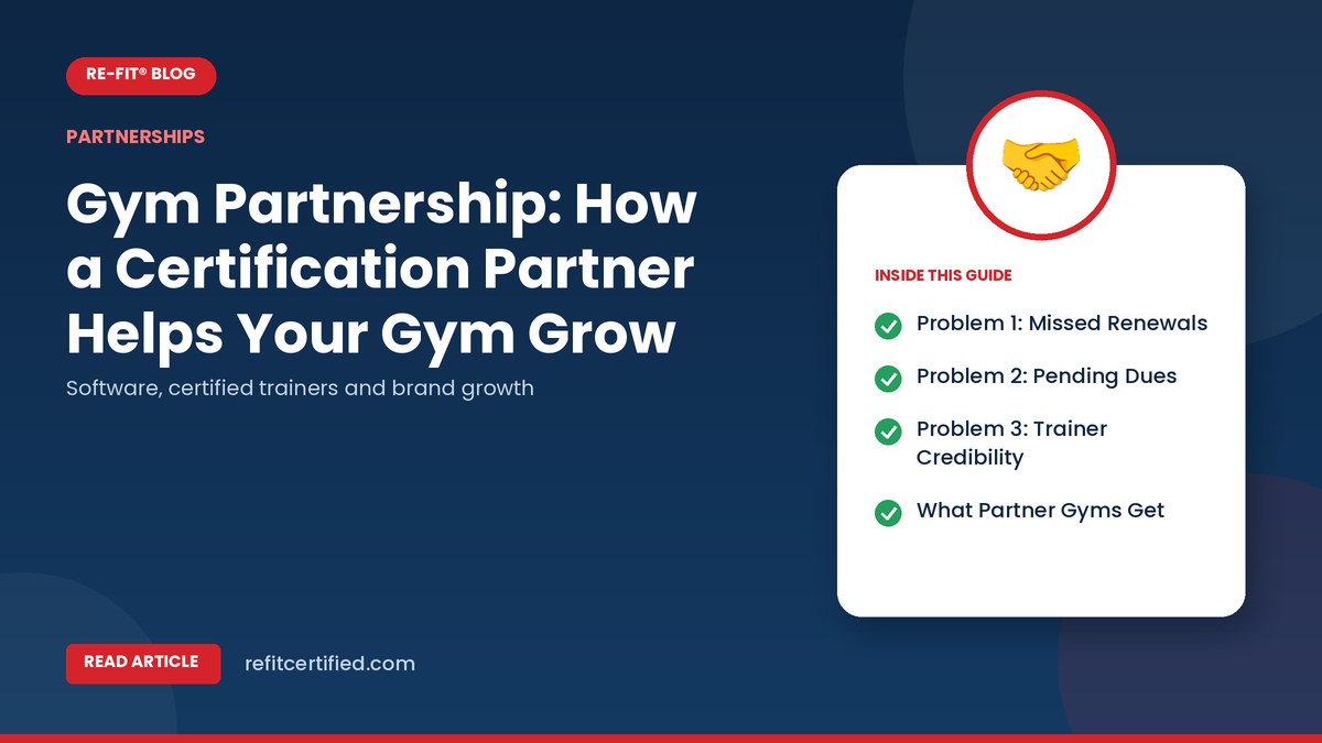 Gym Partnership: How a Certification Partner Helps Your Gym Grow