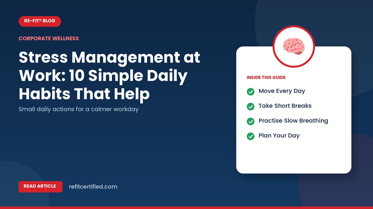 Stress Management at Work: 10 Simple Daily Habits That Help