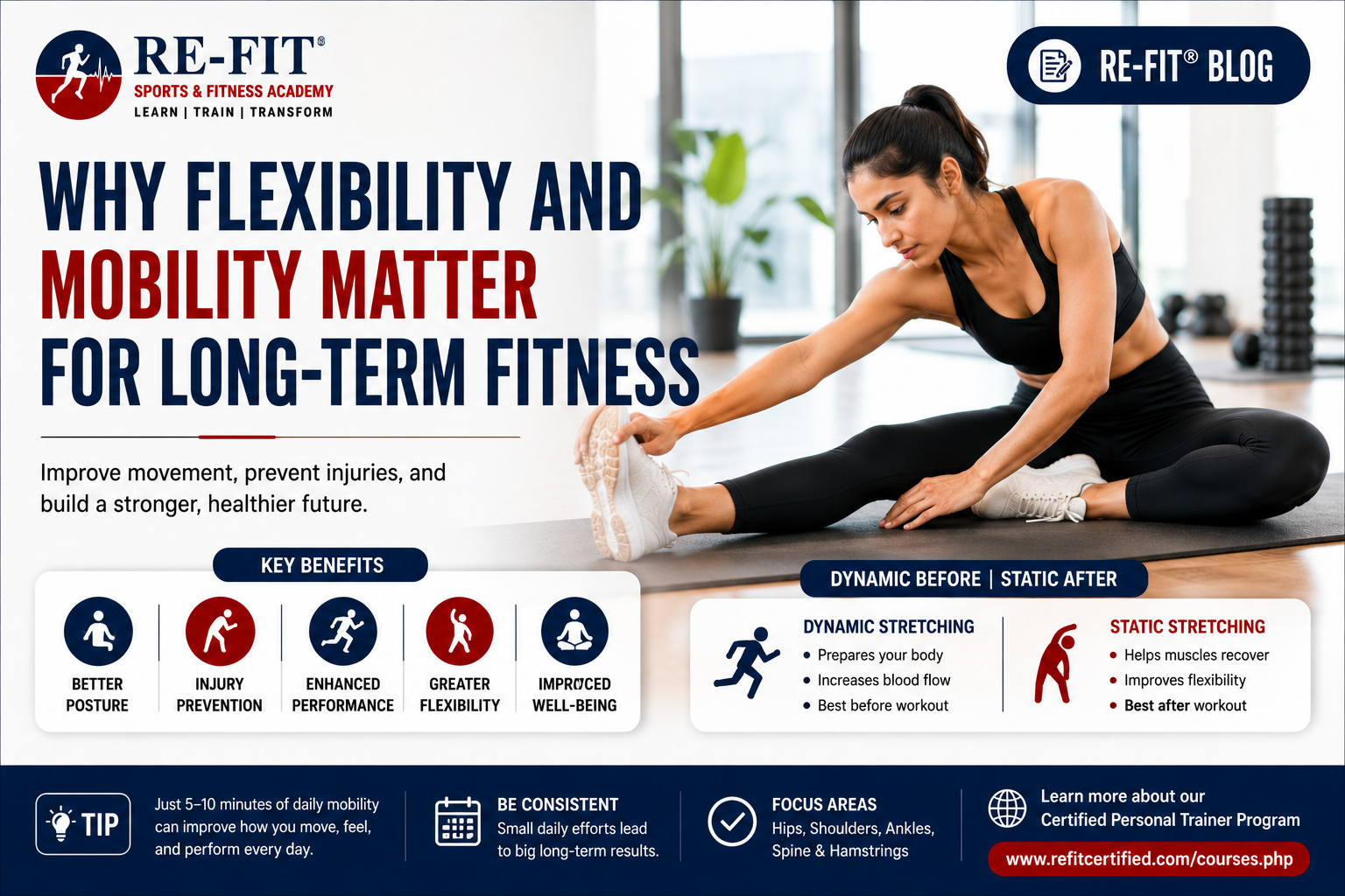 Why Flexibility and Mobility Matter for Long-Term Fitness
